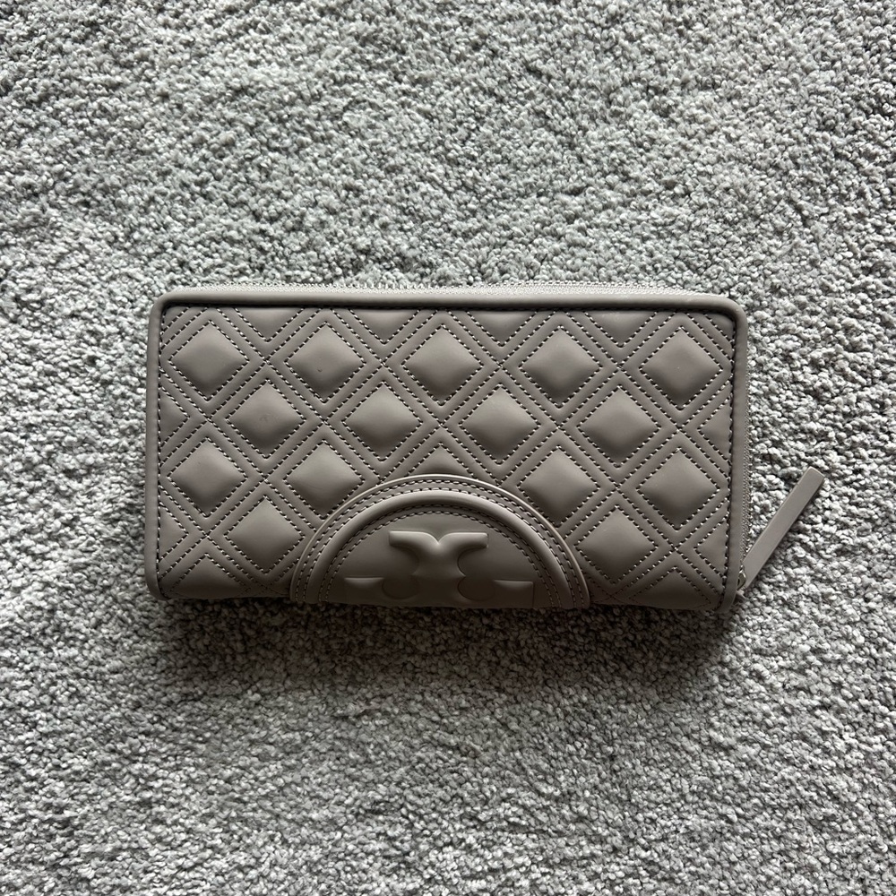 Brand New Gray Tory Burch Wallet